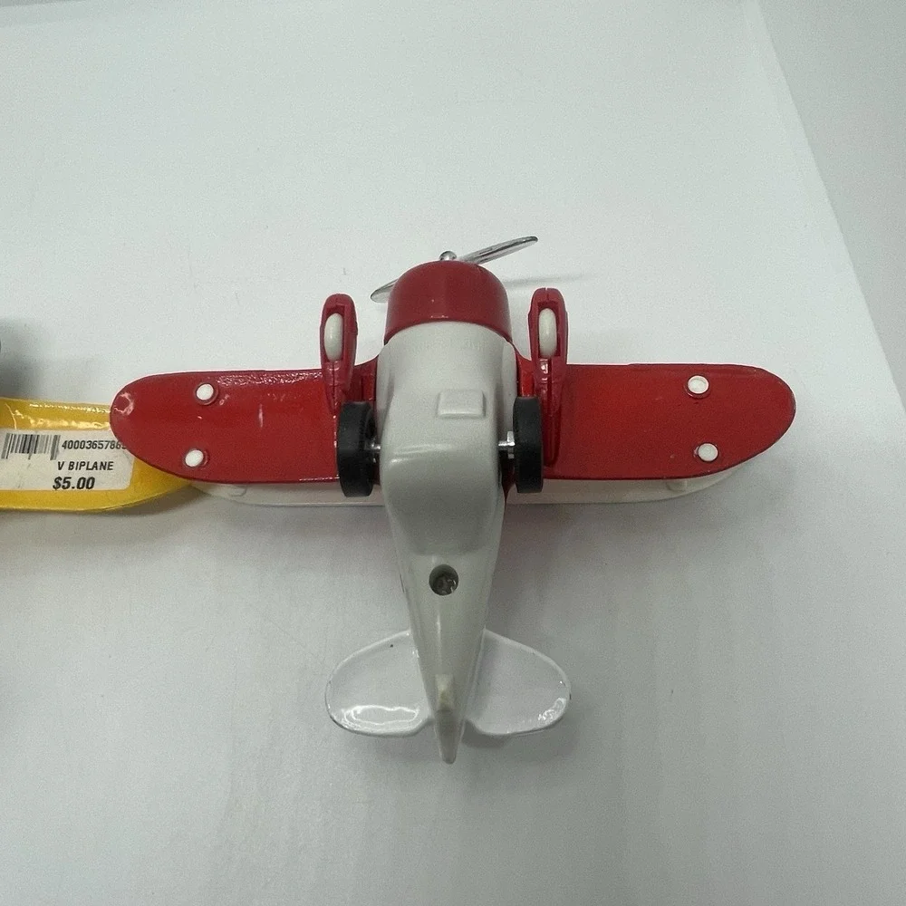 LOT OF 2 Planes Metal‎  One Yellow One Red Grey Air And Space